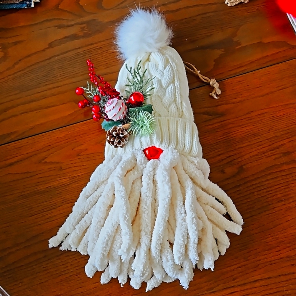 Santa beard bell door hanger